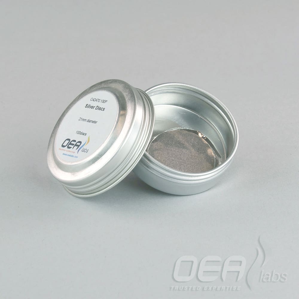 Silver Discs, Std Clean, 21mm diameter C42470.100P