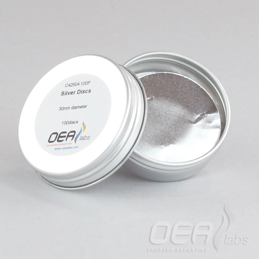 Silver Discs, Std Clean, 30mm diameter C42504.100P