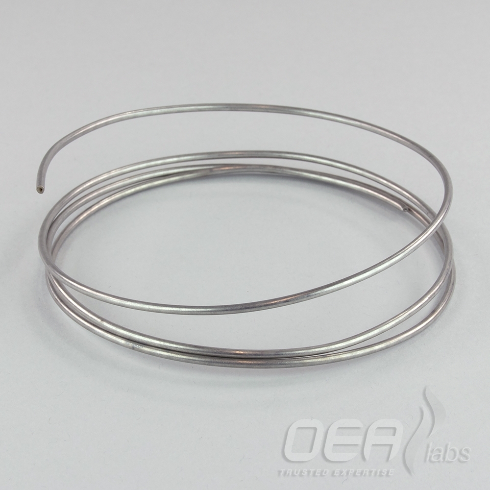 Tubing, Stainless Steel, 2 x 1mm, 391 02500 E21710.001M