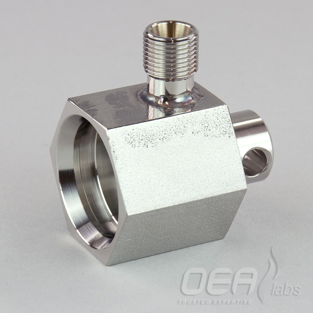 Reactor Connector, Flash, 25mm to 6x4mm tube, 350 08426 E21750.001E