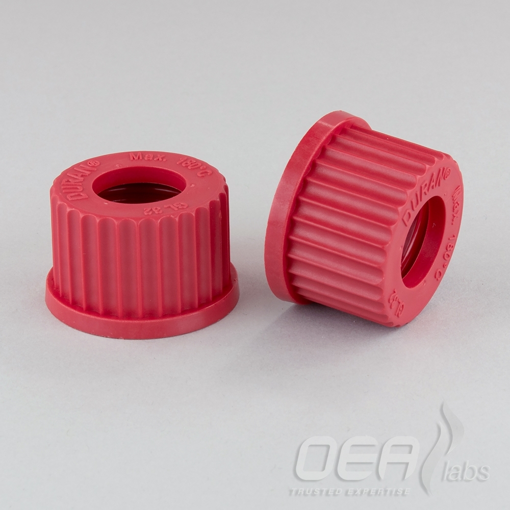 Caps for Threaded Scrubbers, with hole, GL32 E21760.002P