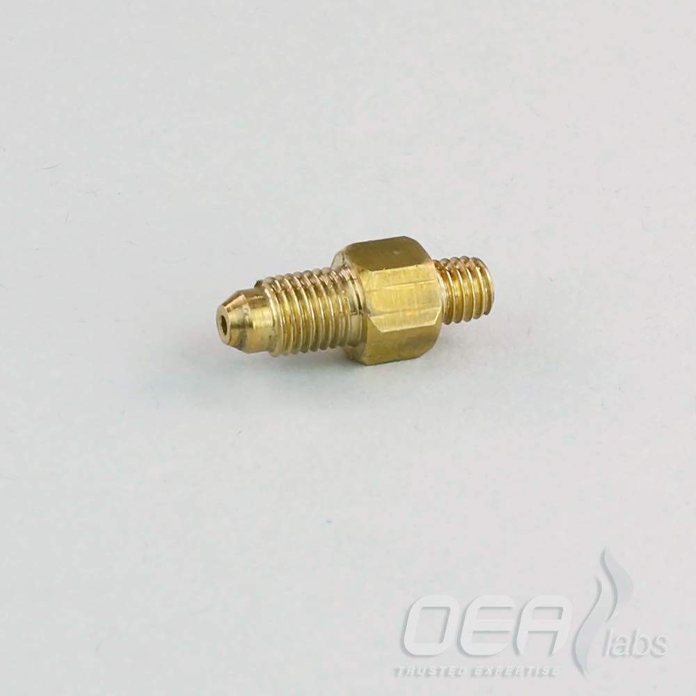 Adaptor, Brass, 2mm tube port (6MB) thread to M5 male E21768.001E