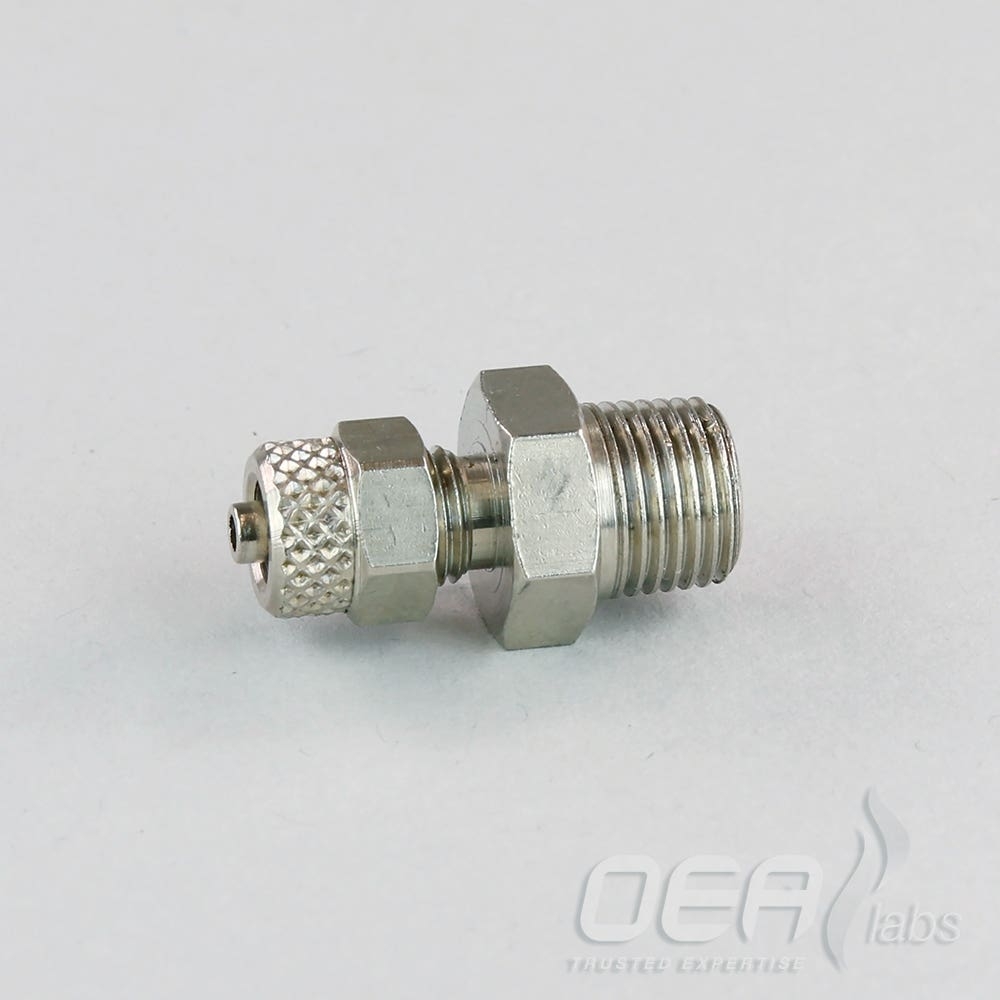 Connector, 5 x 3mm poly air tube to 1/8BSP male E21771.001E