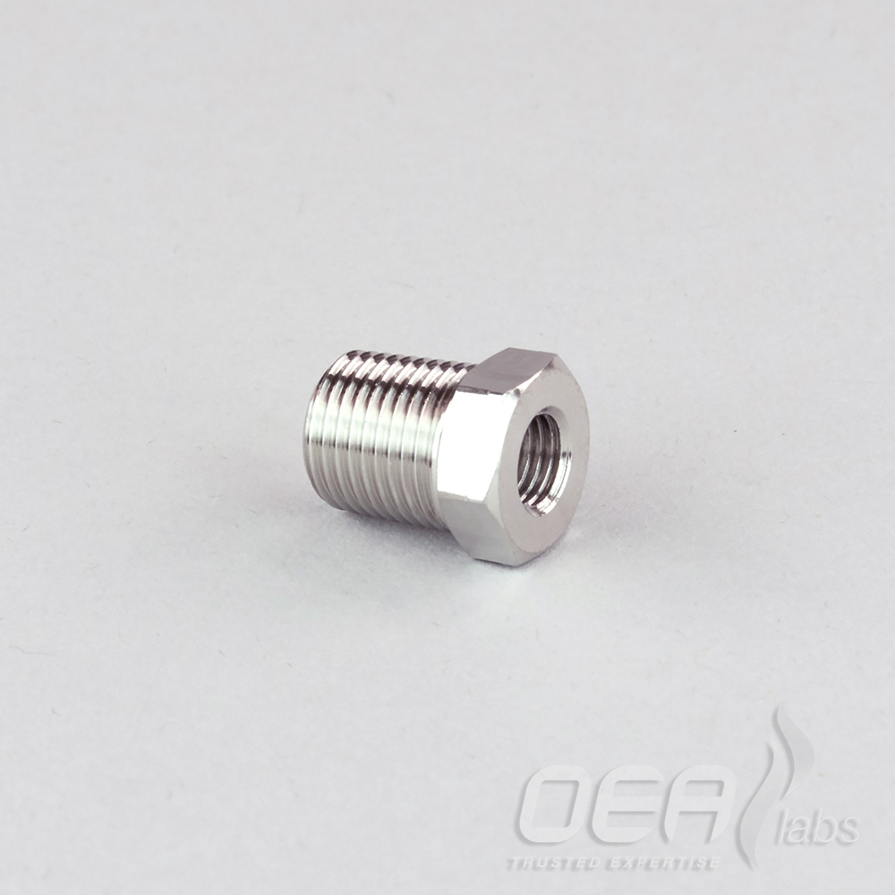 Adaptor, Stainless, 2mm tube (6MB) to 1/8 BSP male taper E21798.001E