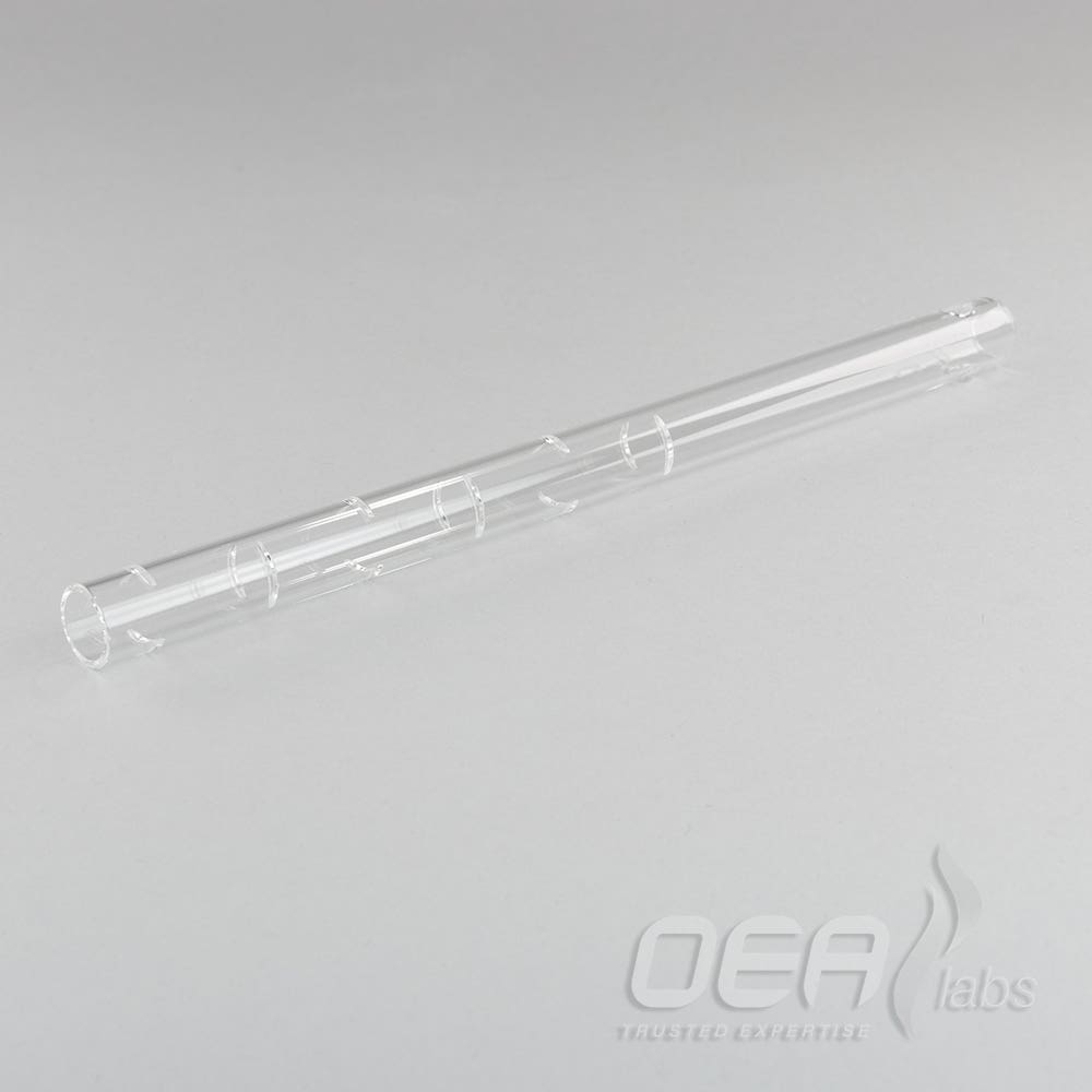 Swarf Crucible 195mm, silica, for HW tubes, straight end G31197.001E