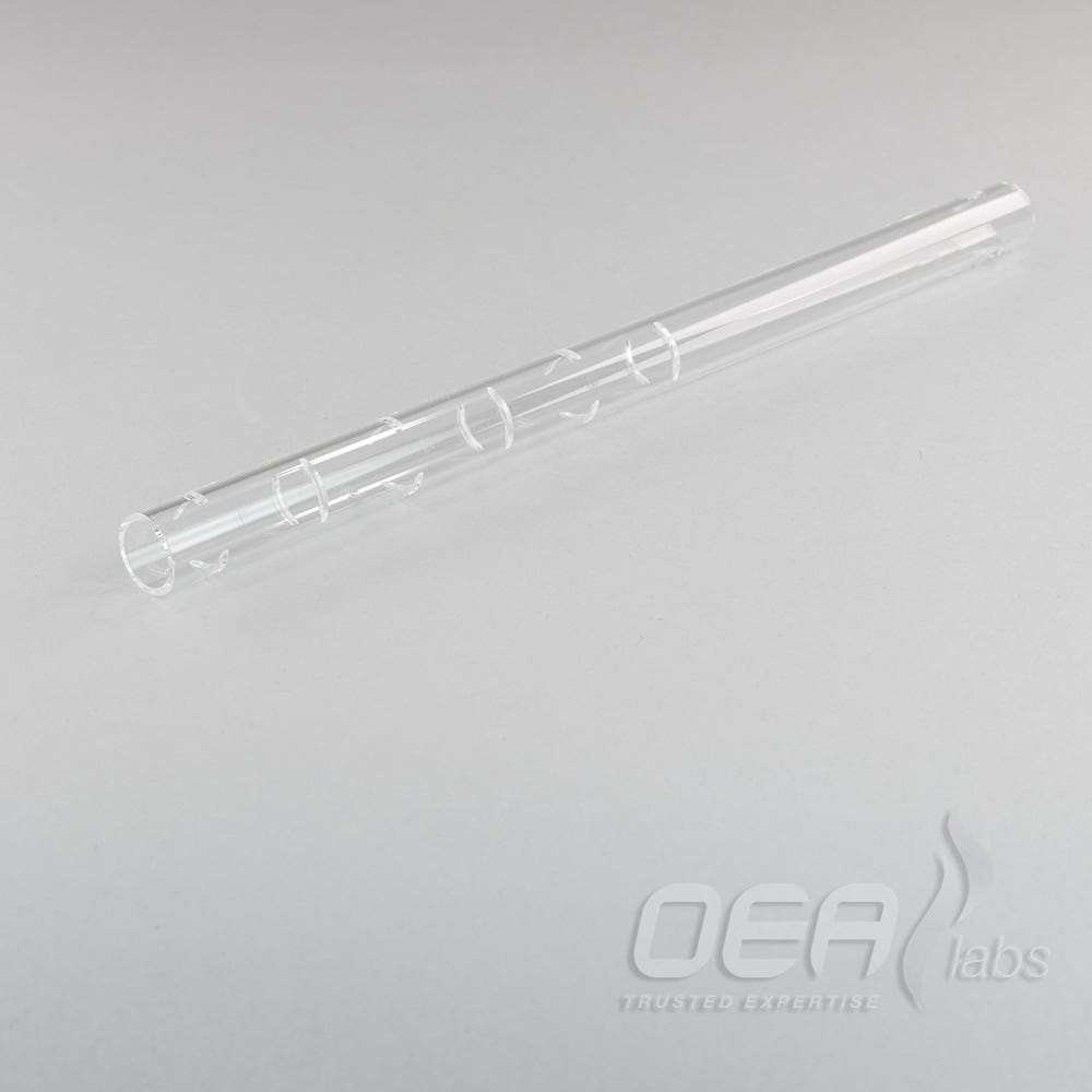 Swarf Crucible 210mm, silica, for HW tubes, straight end G31212.001E