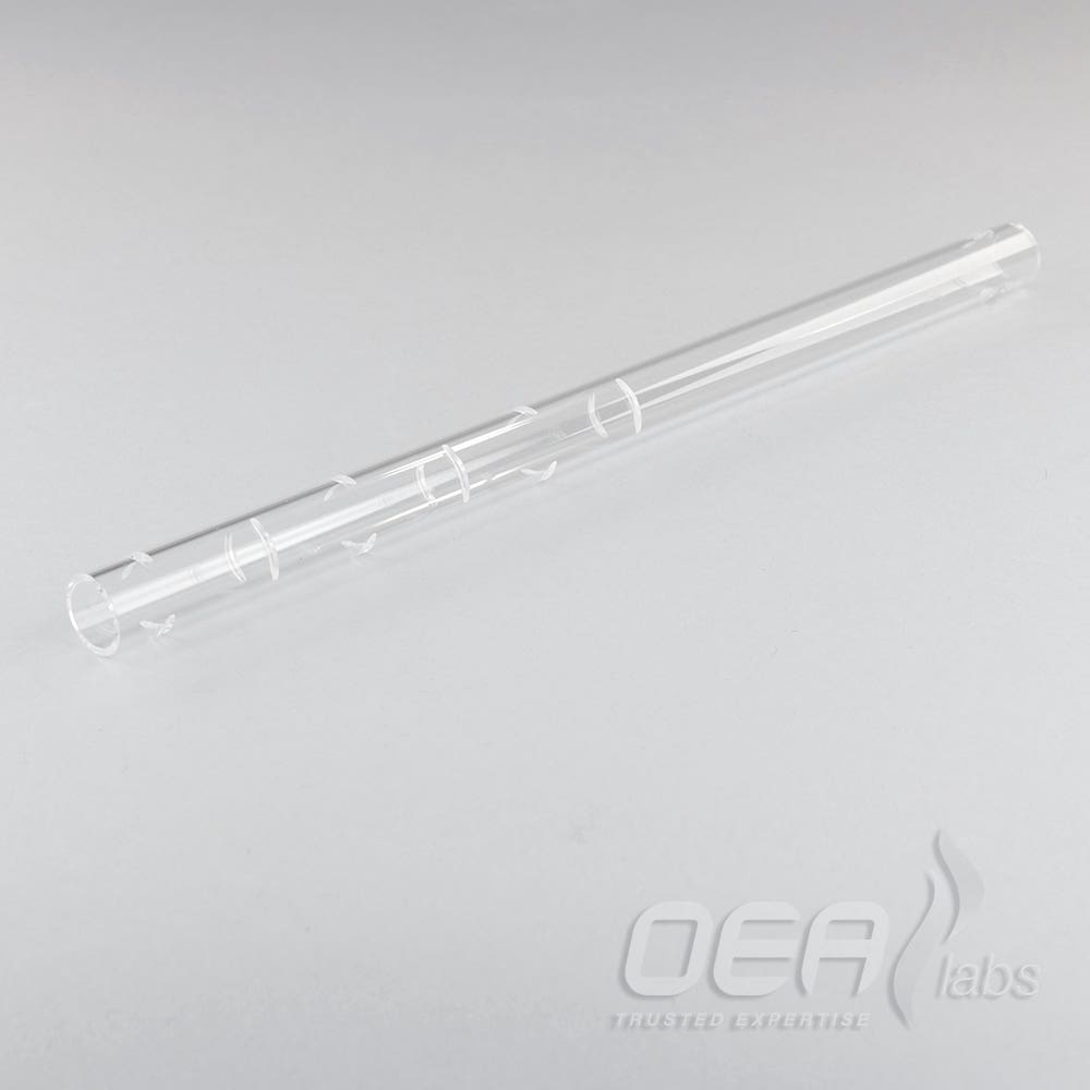 Swarf Crucible 220mm, silica, for HW tubes, straight end G31222.001E
