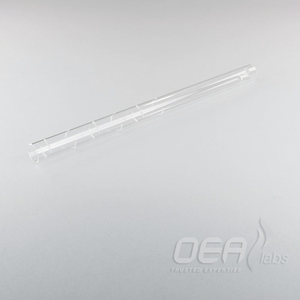 Swarf Crucible 220mm, silica, for SW tubes, straight end G31223.001E