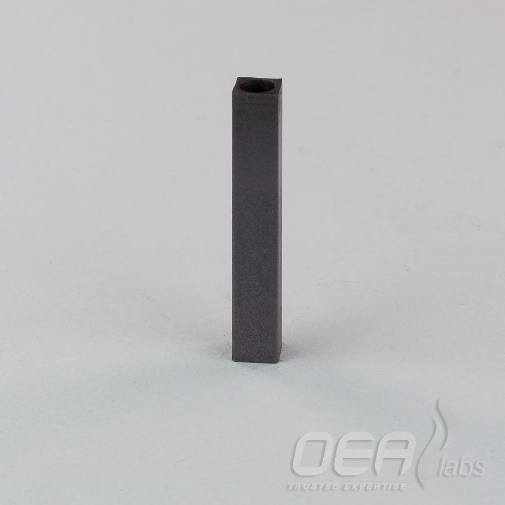 Crucible 9mm, Long, Graphite, Square, 6 x 40mm, 5mm bore G52151.001E