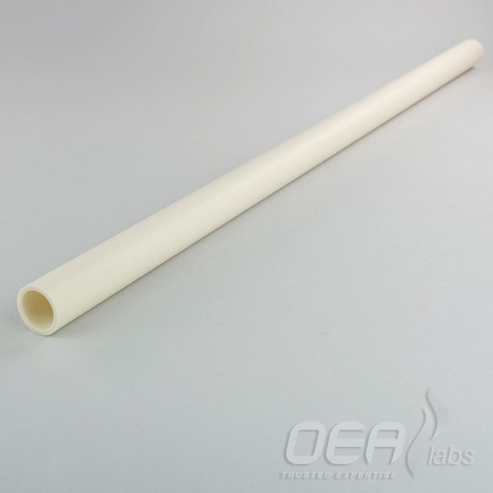 Ceramic Tube, alumina, 18 x 14 x 450mm G61100.001E