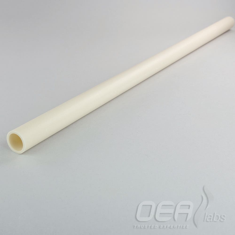 Ceramic Tube, alumina, 18 x 14 x 470mm G61110.001E