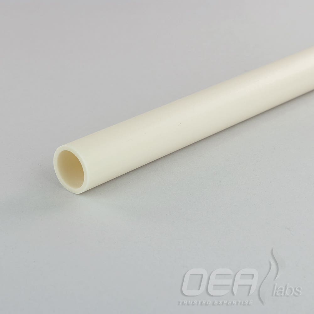 Ceramic Tube, alumina, 19 x 15 x 472mm G61140.001E