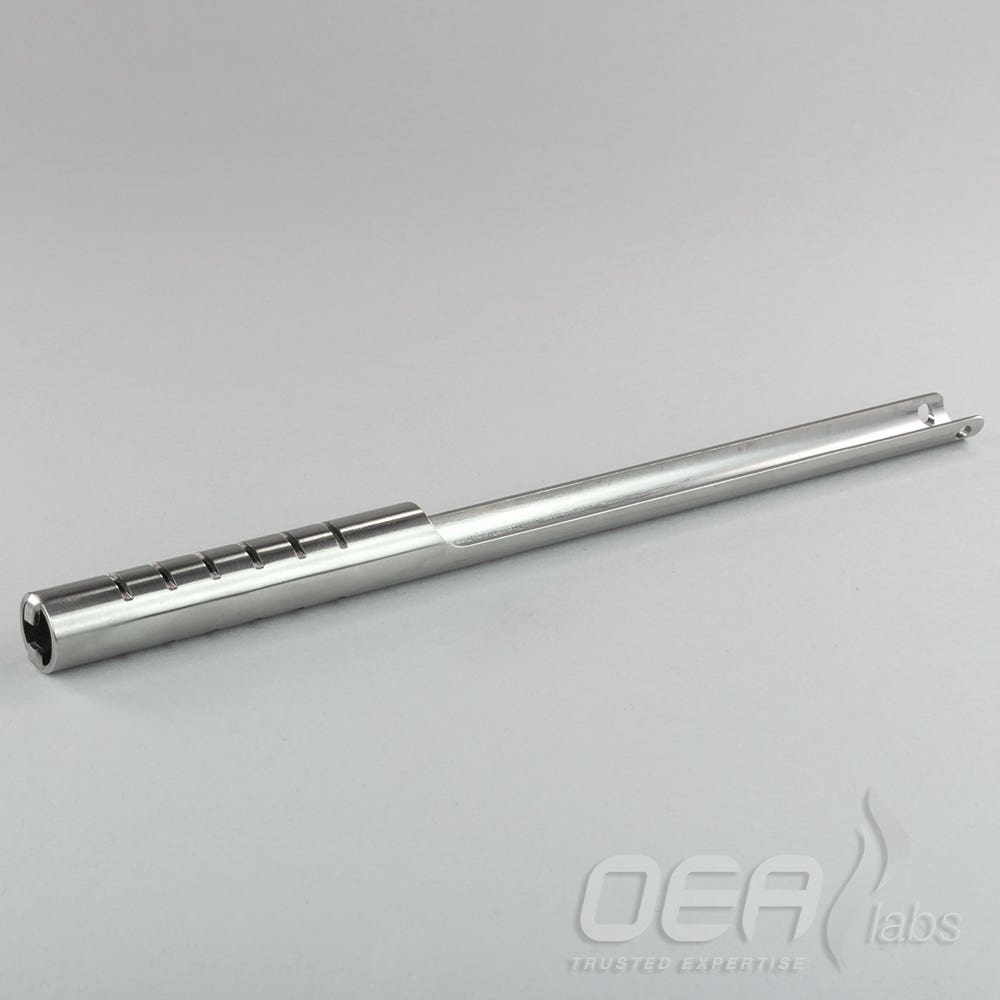 Swarf Crucible, Stainless, 19.5mm tubes, slits & tabs, 220mm M10350.001E