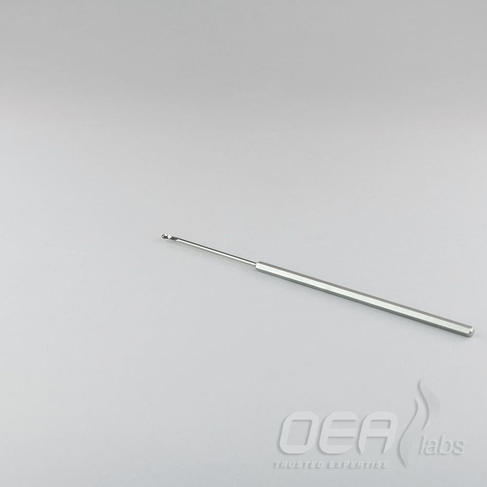 Micro-Spatula, straight spoon, 3x5mm, hex handle, 150mm M11120.001E