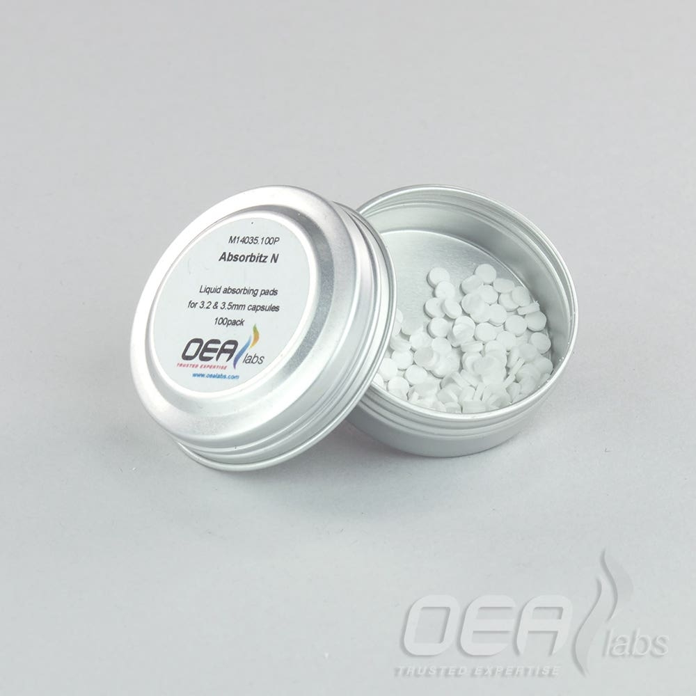 Absorbitz N absorbing pads for 3.2 & 3.5mm diam capsules M14035.100P