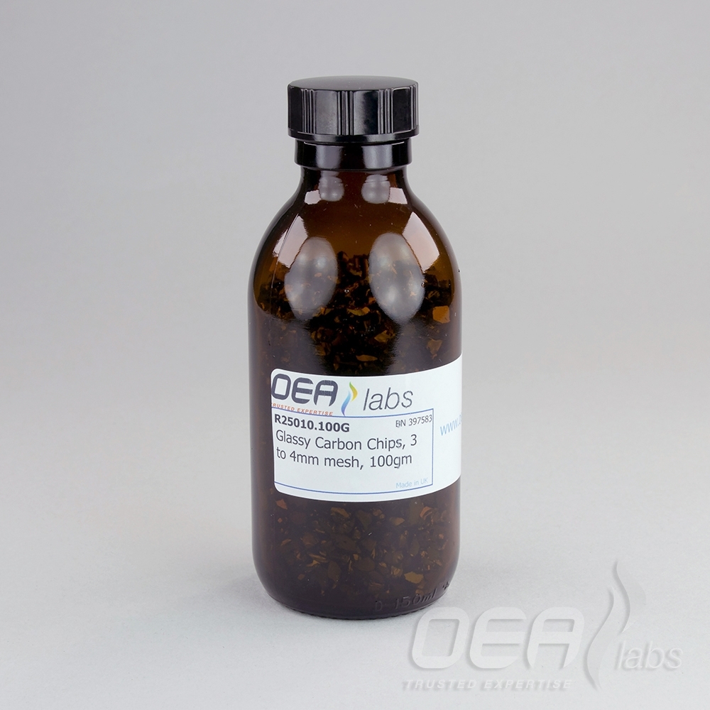 Glassy Carbon Chips, 3 to 4mm, OEA R25010.100G