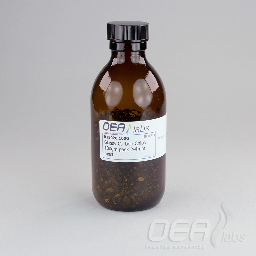 Glassy Carbon Chips, 2 to 4mm, OEA R25020.100G