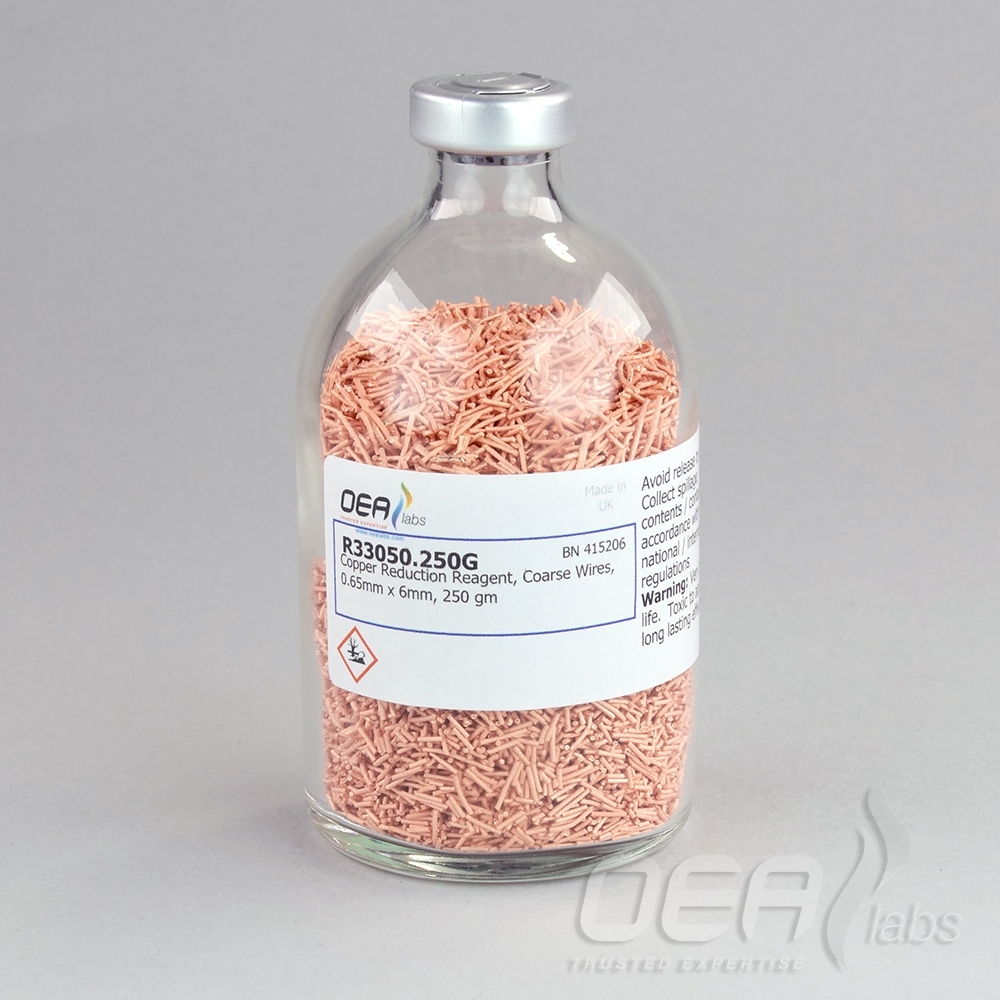 Copper Reduction Reagent, Wires, Coarse, 0.65 x 6mm, OEA R33050.250G