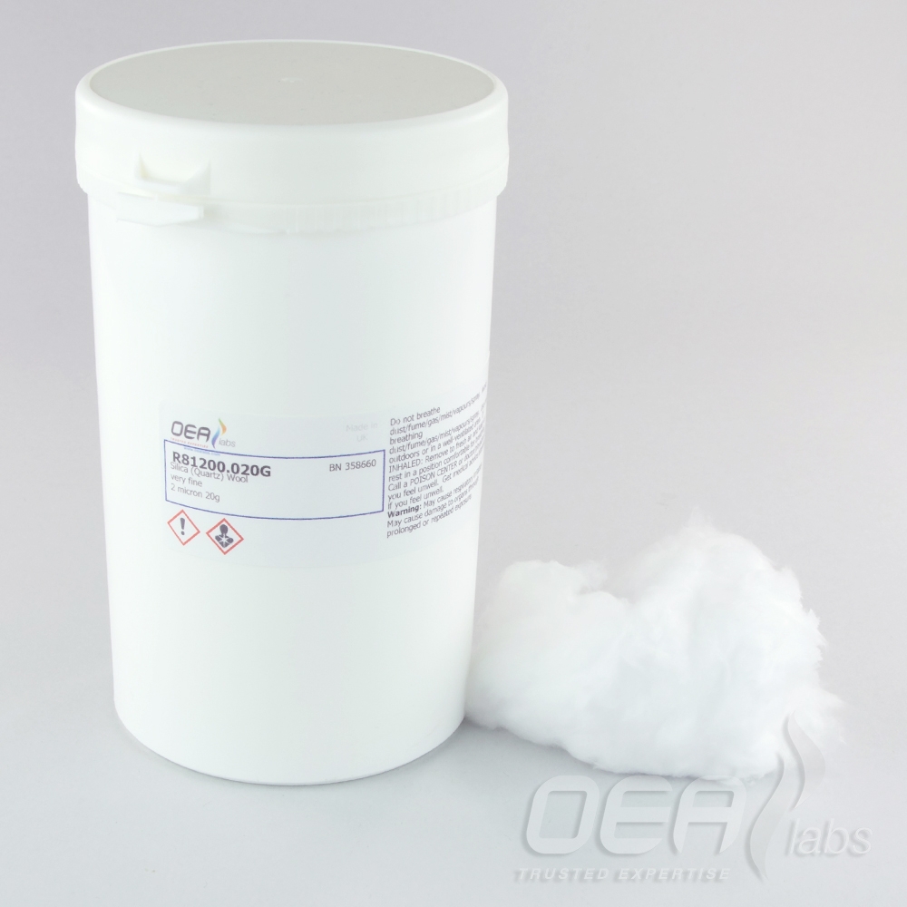 Silica Wool, very fine, 2 micron, OEA R81200.020G