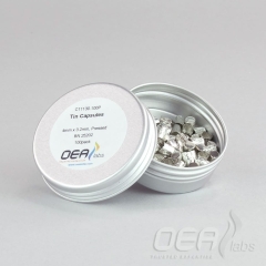 Tin Capsules, Pressed, Std Clean, 4  x 3.2mm C11130.100P