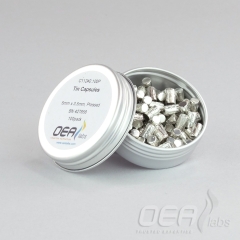 Tin Capsules, Pressed, Std Clean, 5  x 3.5mm C11240.100P