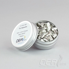 Tin Capsules, Pressed, Std Clean, 6 x 4mm C11350.100P