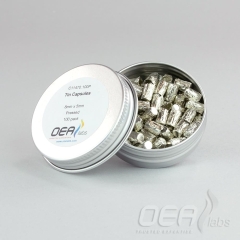 Tin Capsules, Pressed, Std Clean, 8 x 5mm C11470.100P