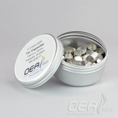 Tin Capsules, Pressed, Std Clean, 10 x 10mm C11504.050P