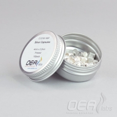Silver Capsules, Pressed, Std Clean, 4  x 3.2mm C12130.100P