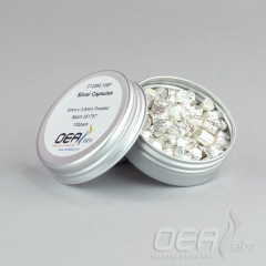 Silver Capsules, Pressed, Std Clean, 5  x 3.5mm C12240.100P