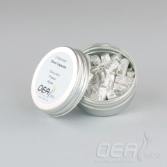 Silver Capsules, Pressed, Std Clean, 12 x 6mm C12590.050P