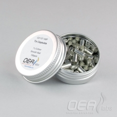 Tin Capsules, Smooth, Std Clean, 7 x 3.5mm C21137.100P