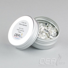 Silver Capsules, Pressed, Ultra-Clean, 6 x 4mm C72350.100P