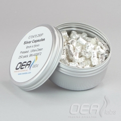 Silver Capsules, Pressed, Ultra-Clean, 8 x 5mm C72470.250P