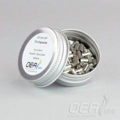 Tin Capsules, Smooth, Ultra Clean, 6 x 2.9mm C81126.100P