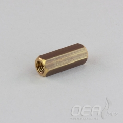 Tubing Connector, Brass 2mm to 2mm, 347 44100 E21726.001E