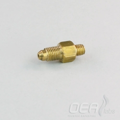 Adaptor, Brass, 2mm tube port (6MB) thread to M5 male E21768.001E