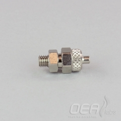 Connector, 5 x 3mm poly air tube x M5 male, autosampler port E21770.001E
