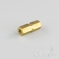Adaptor, Brass, 2mm tube (6MB) to M5 female E21802.001E