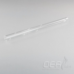 Swarf Crucible 205mm, silica, for HW tubes, straight end G31207.001E