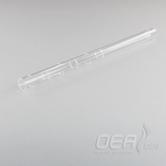 Swarf Crucible 210mm, silica, for HW tubes, straight end G31212.001E
