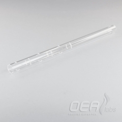 Swarf Crucible 220mm, silica, for HW tubes, straight end G31222.001E