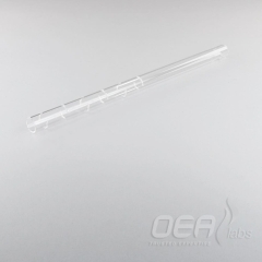 Swarf Crucible 230mm, silica, for HW tubes, straight end G31232.001E