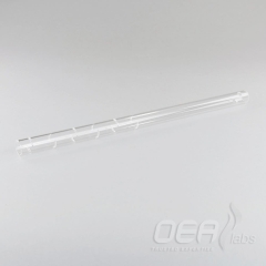 Swarf Crucible 240mm, silica, for HW tubes, straight end G31242.001E