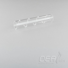 Swarf Crucible, PE 2400, transparent silica G35010.001E