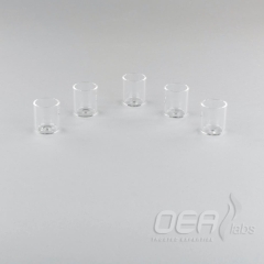 Swarf Crucible, transparent silica, 20x18mm G37010.005P