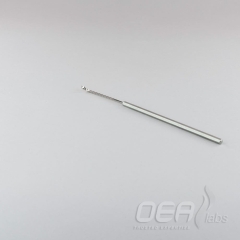 Micro-Spatula, RH cranked spoon, 3x5mm, hex handle, 150mm M11110.001E